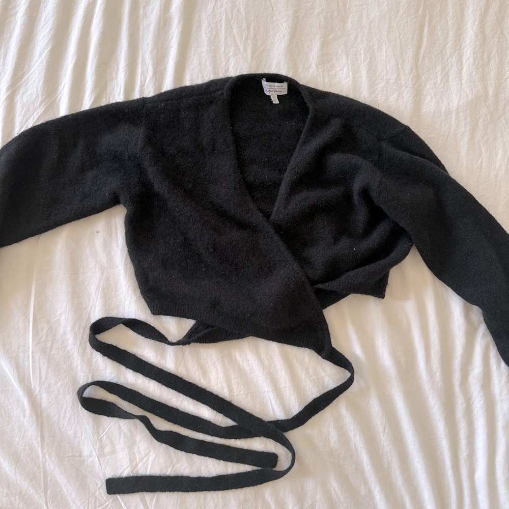 & Other Stories black wraparound cardigan NWOT